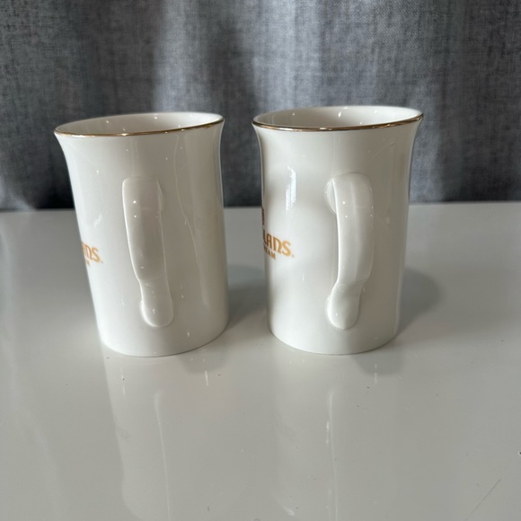 2 Carolyns Irish cream coffee mugs. White with gold rim. Collectors cup. New - Picture 7 of 8